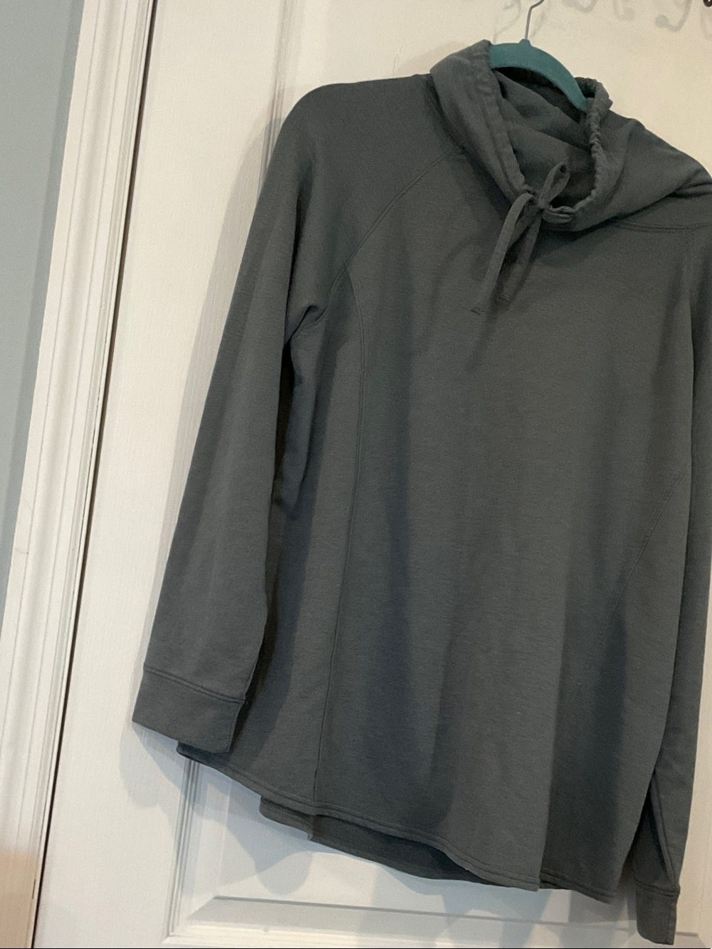 32 Degrees Gray Funnel Neck Sweatshirt